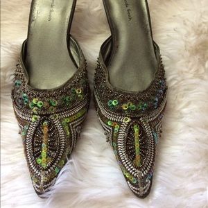 Mules with Exquisite beadwork